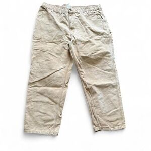 Carhartt – Duck Canvas Work Pants – Men's 44x32 – Tan / Brown